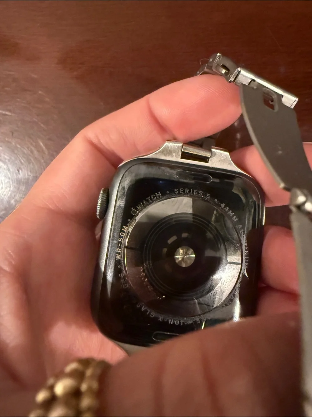Apple Watch Series 5 44mm with Two-Tone Silver and Gold Stainless Steel Band